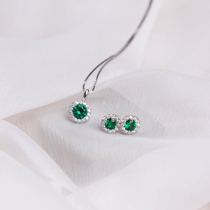 Diamonfire Round Colour Pave Pendant