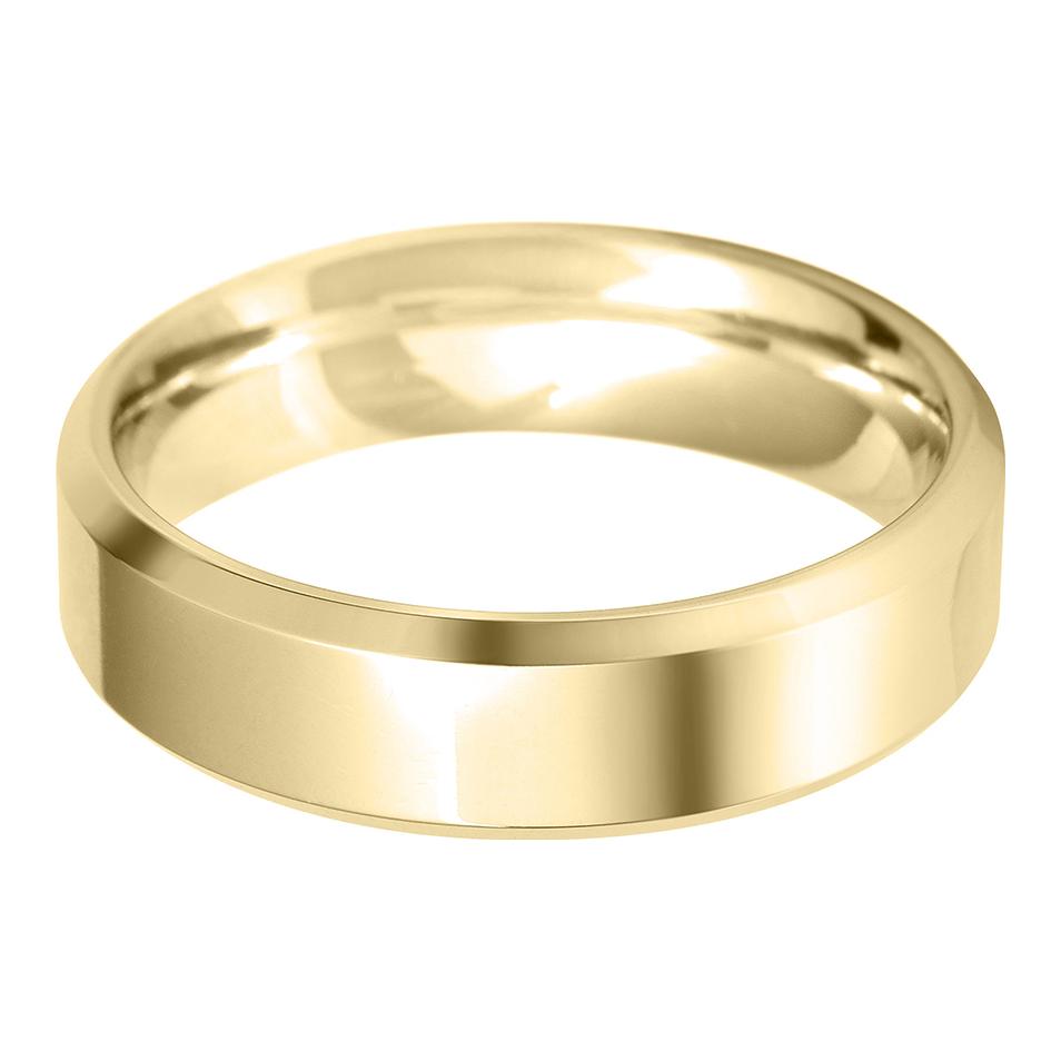 6mm Bevelled Edge Heavy Weight Wedding Ring