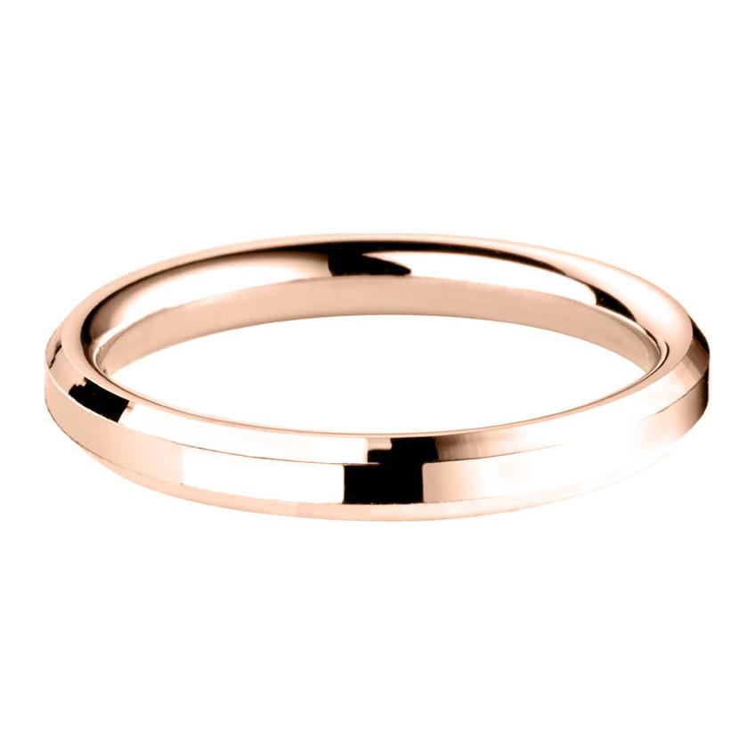 2mm Bevelled Edge Lightweight Wedding Ring