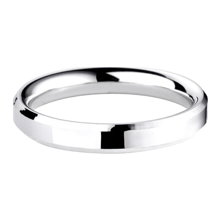 3mm Bevelled Edge lightweight Wedding Ring