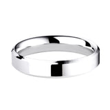 4mm Bevelled Edge Heavy Weight Wedding Ring