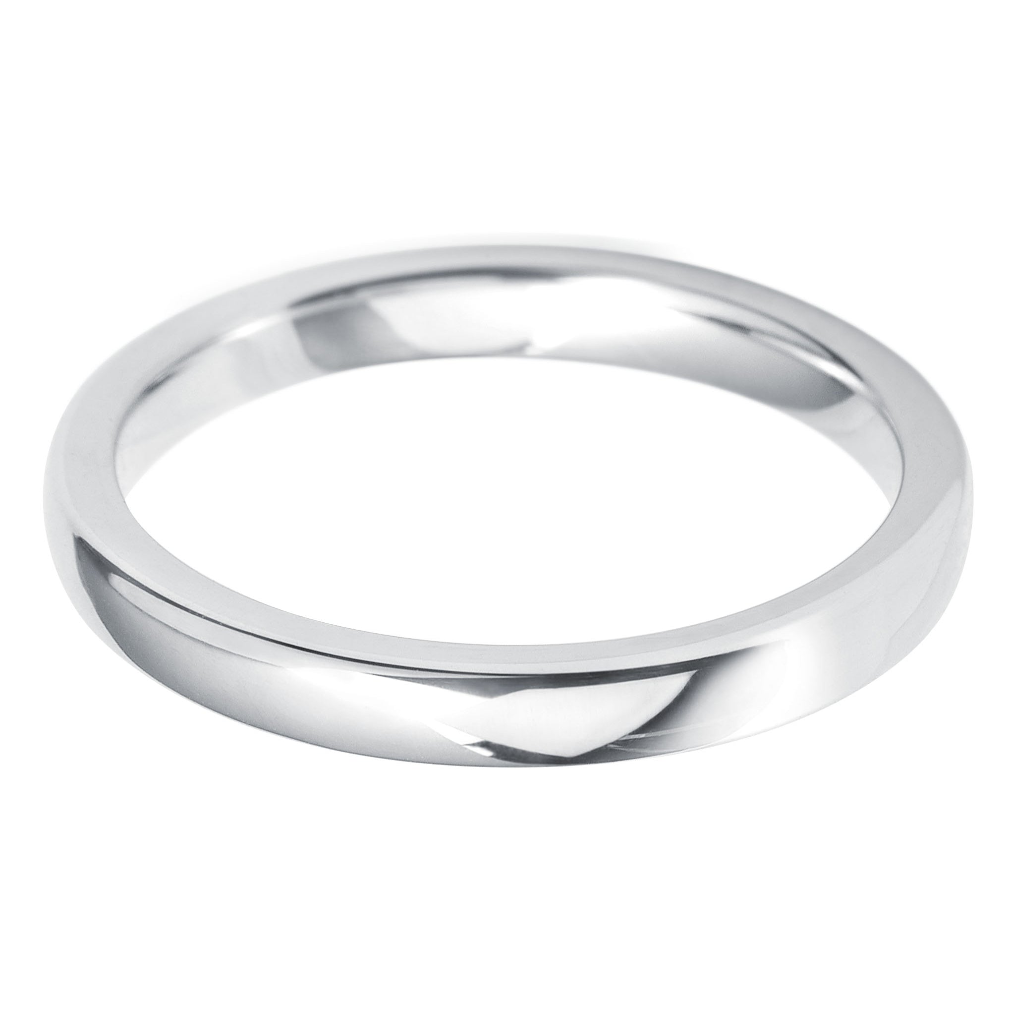 2.5mm Cushion Medium Weight Wedding Ring