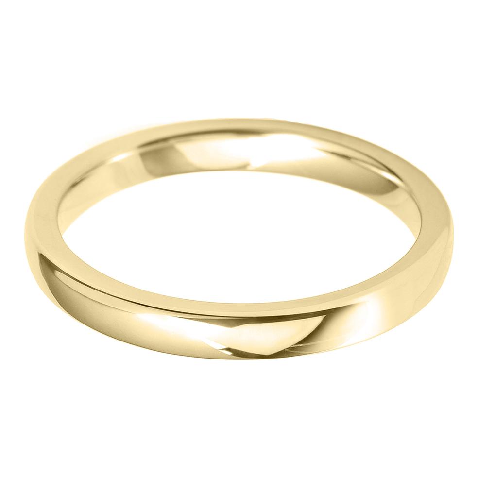2.5mm Cushion Medium Weight Wedding Ring