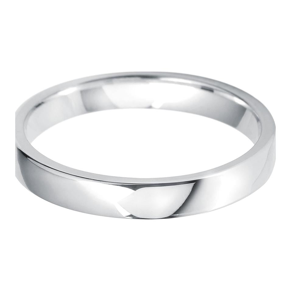 3mm Cushion lightweight Wedding Ring