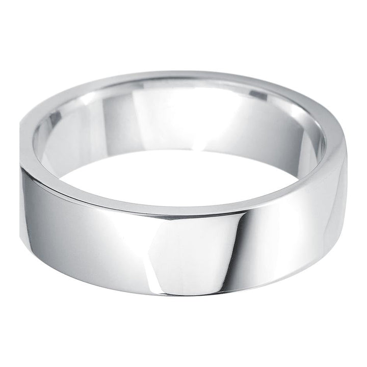 8mm Cushion Medium Weight Wedding Ring