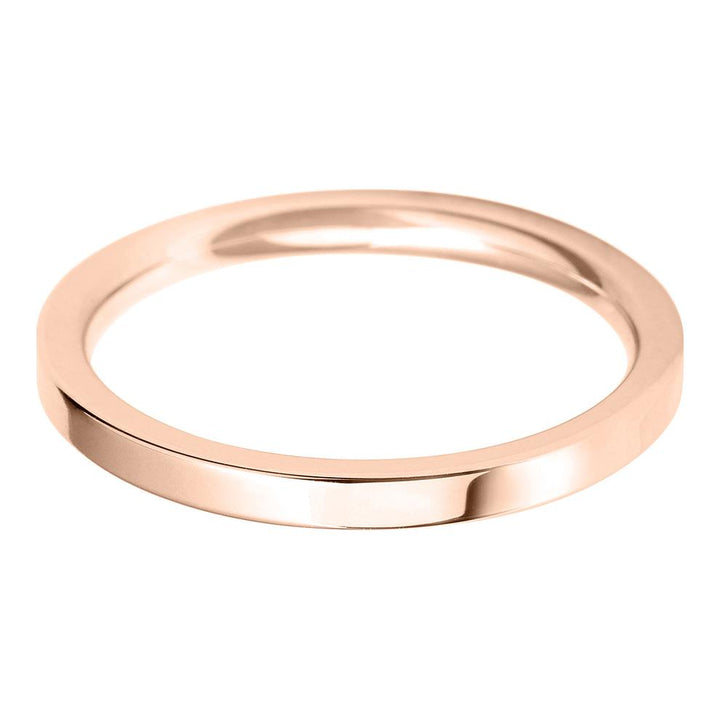 2mm Flat Court Lightweight Wedding Ring