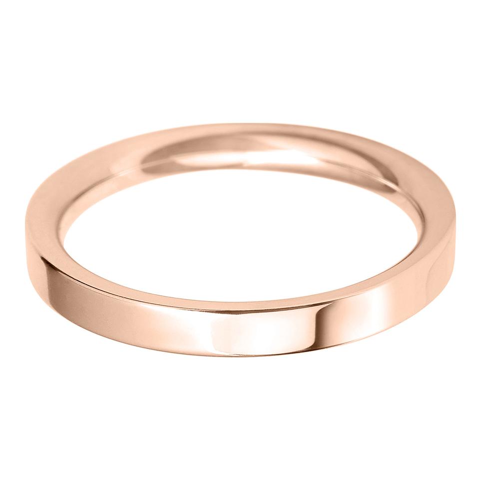 2.5mm Flat Court Lightweight Wedding Ring