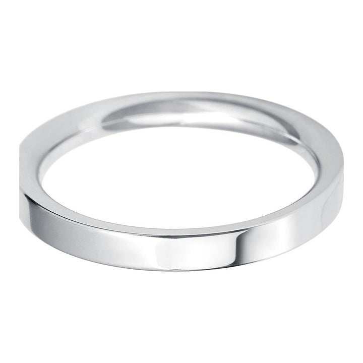 2.5mm Flat Court lightweight Wedding Ring