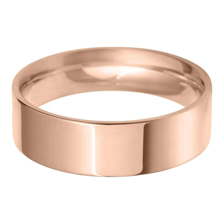 7mm Flat Court Medium Weight Wedding Ring