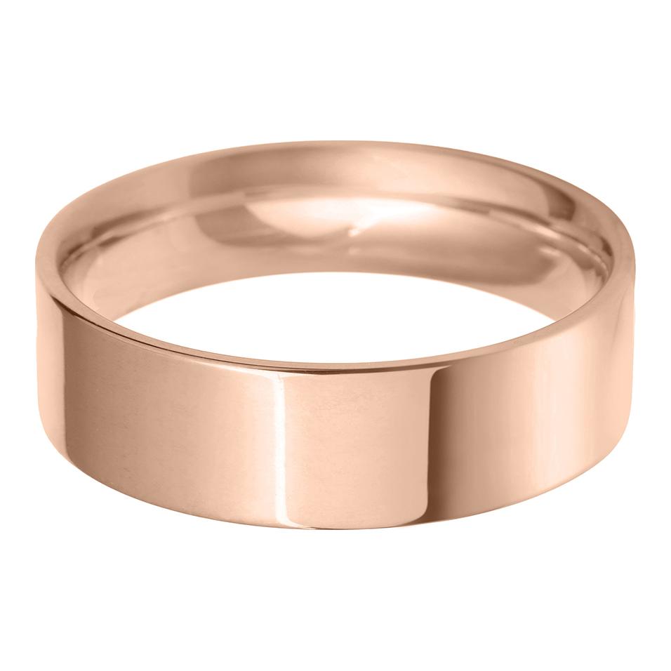 7mm Flat Court Lightweight Wedding Ring