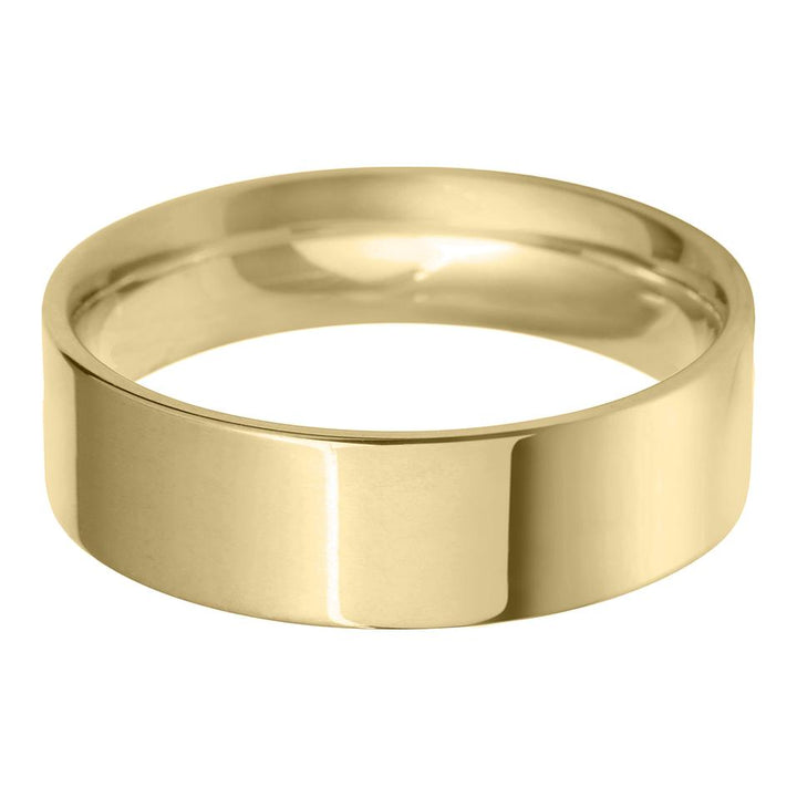 7mm Flat Court Medium Weight Wedding Ring