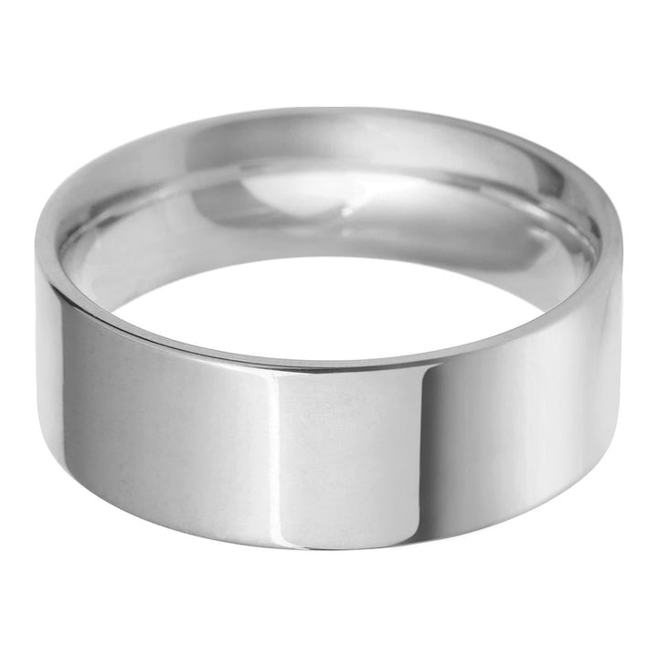 7mm Flat Court Medium Weight Wedding Ring