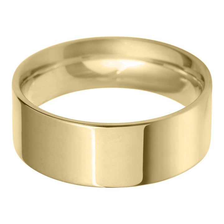 8mm Flat Court Lightweight Wedding Ring