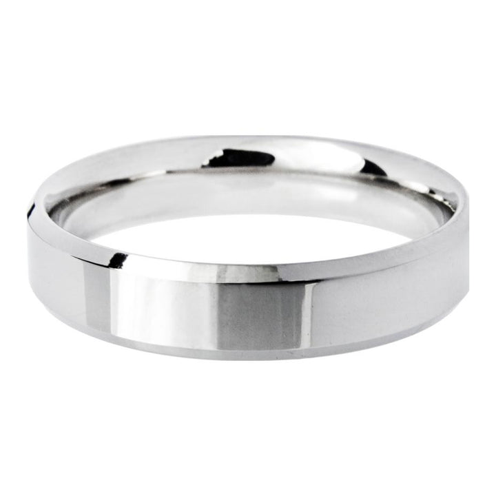 5mm Bevelled Edge Medium Weight Wedding Ring