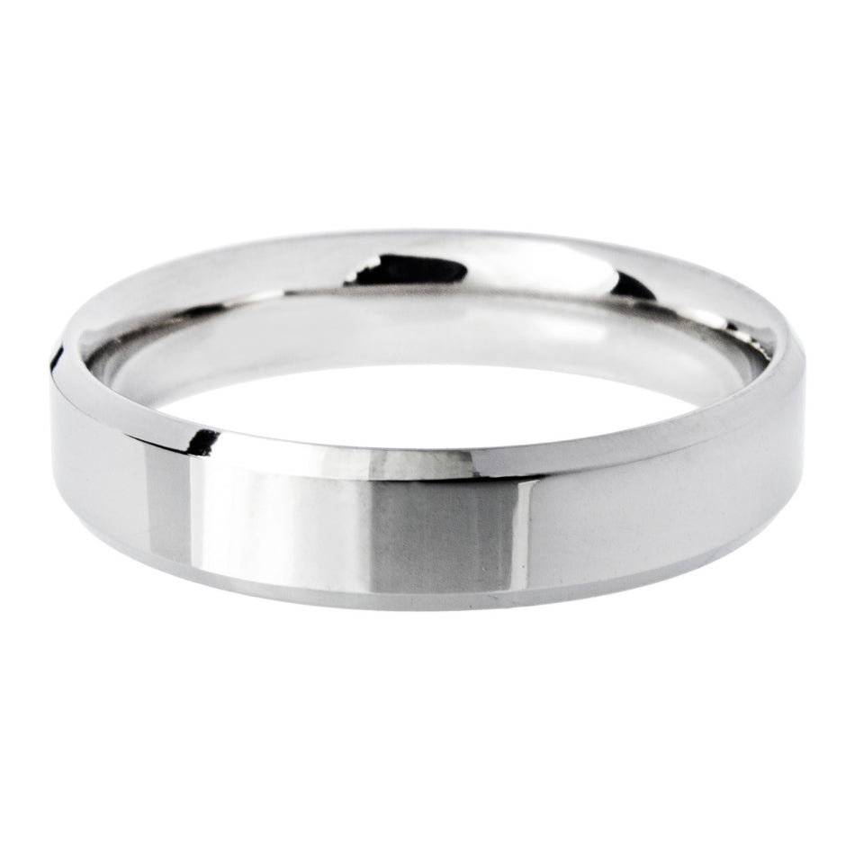 6mm Bevelled Edge lightweight Wedding Ring