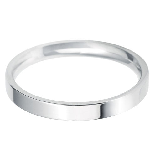 2.5mm Flat Court lightweight Wedding Ring