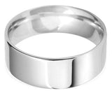 8mm Flat Court lightweight Wedding Ring