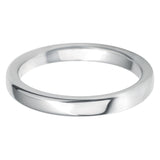 2mm Rounded Flat Medium Weight Wedding Ring