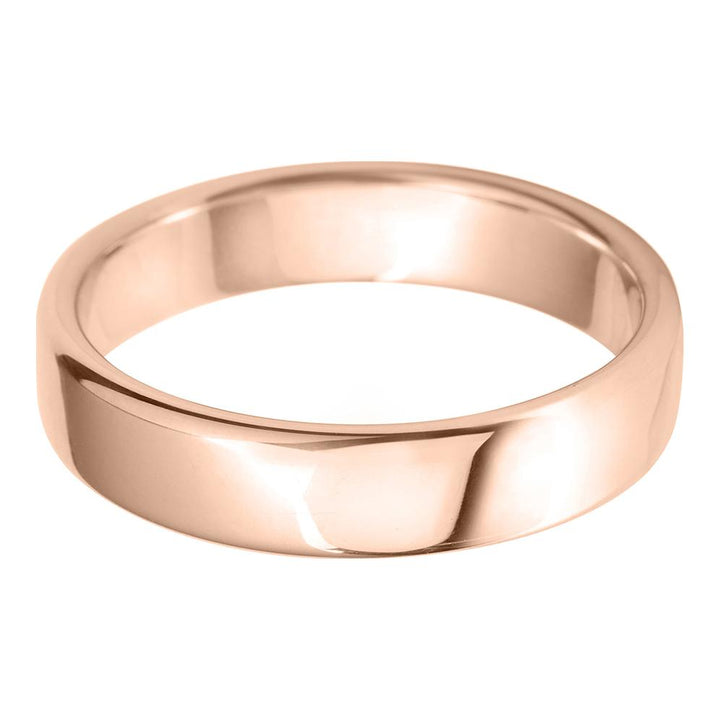 5mm Rounded Flat Lightweight Wedding Ring