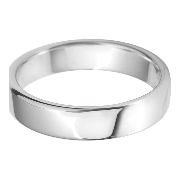 5mm Rounded Flat lightweight Wedding Ring