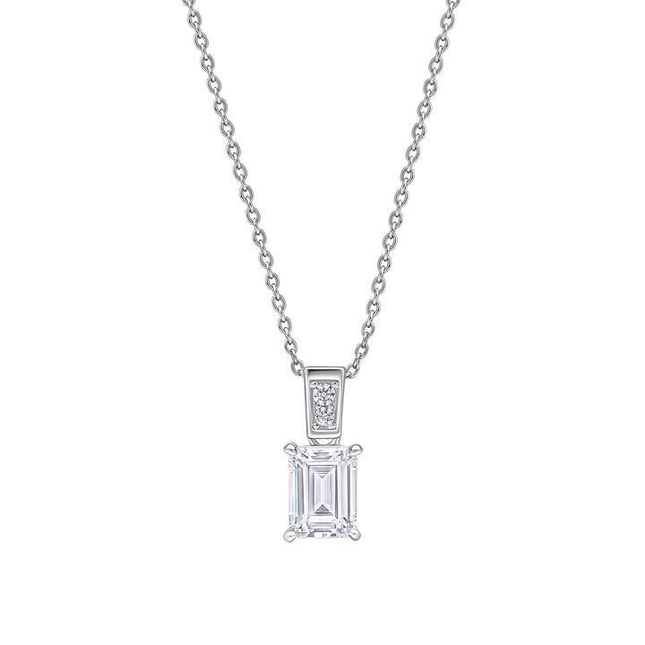 Diamonfire Emerald Cut Zirconia Pendant