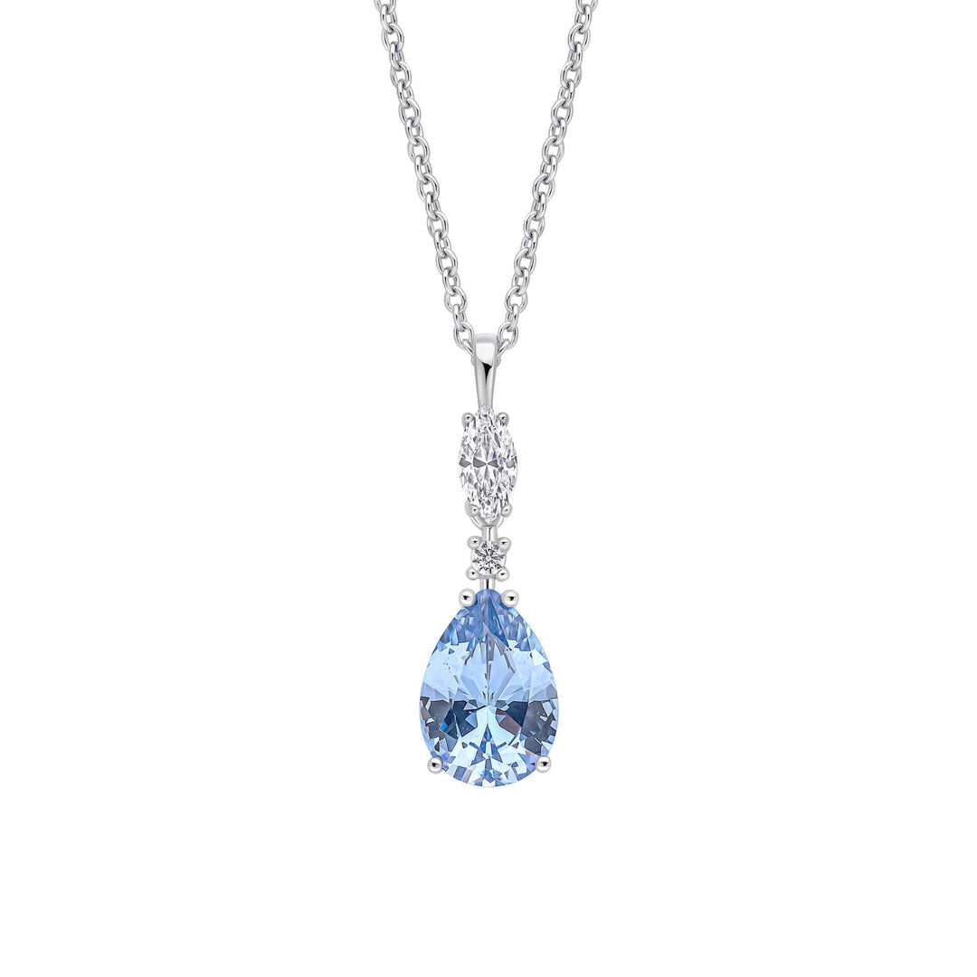 Diamonfire Teardrop and Marquise Drop Pendant