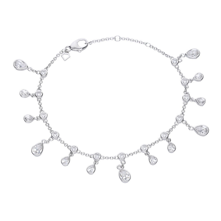 Diamonfire Multi Drop Zirconia Bracelet