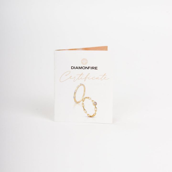 Diamonfire Pull Through Chain Drop Earrings