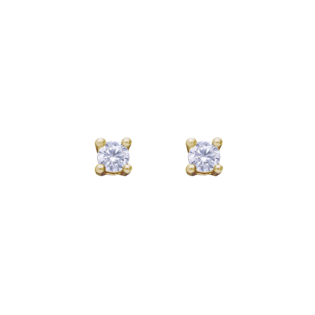 Diamonfire Four Claw Solitaire Stud Earrings