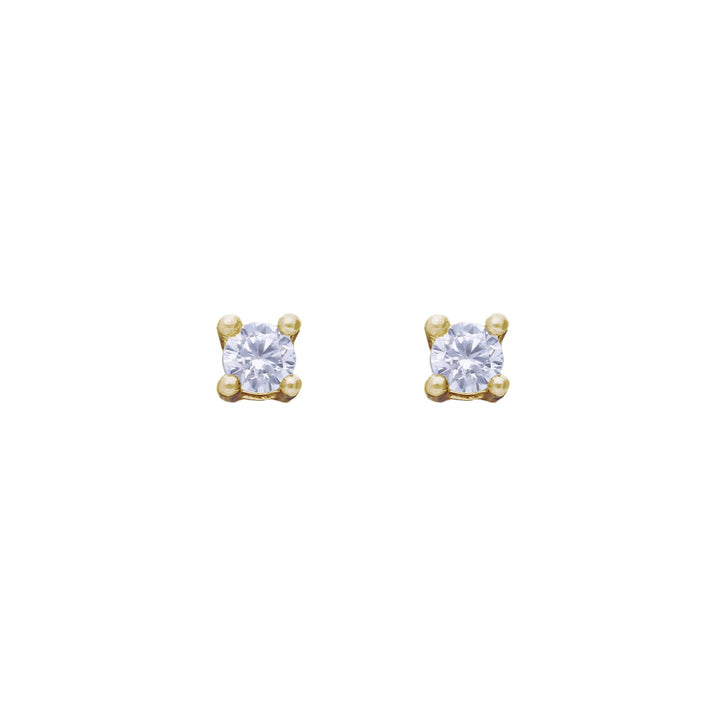 Diamonfire Four Claw Solitaire Stud Earrings