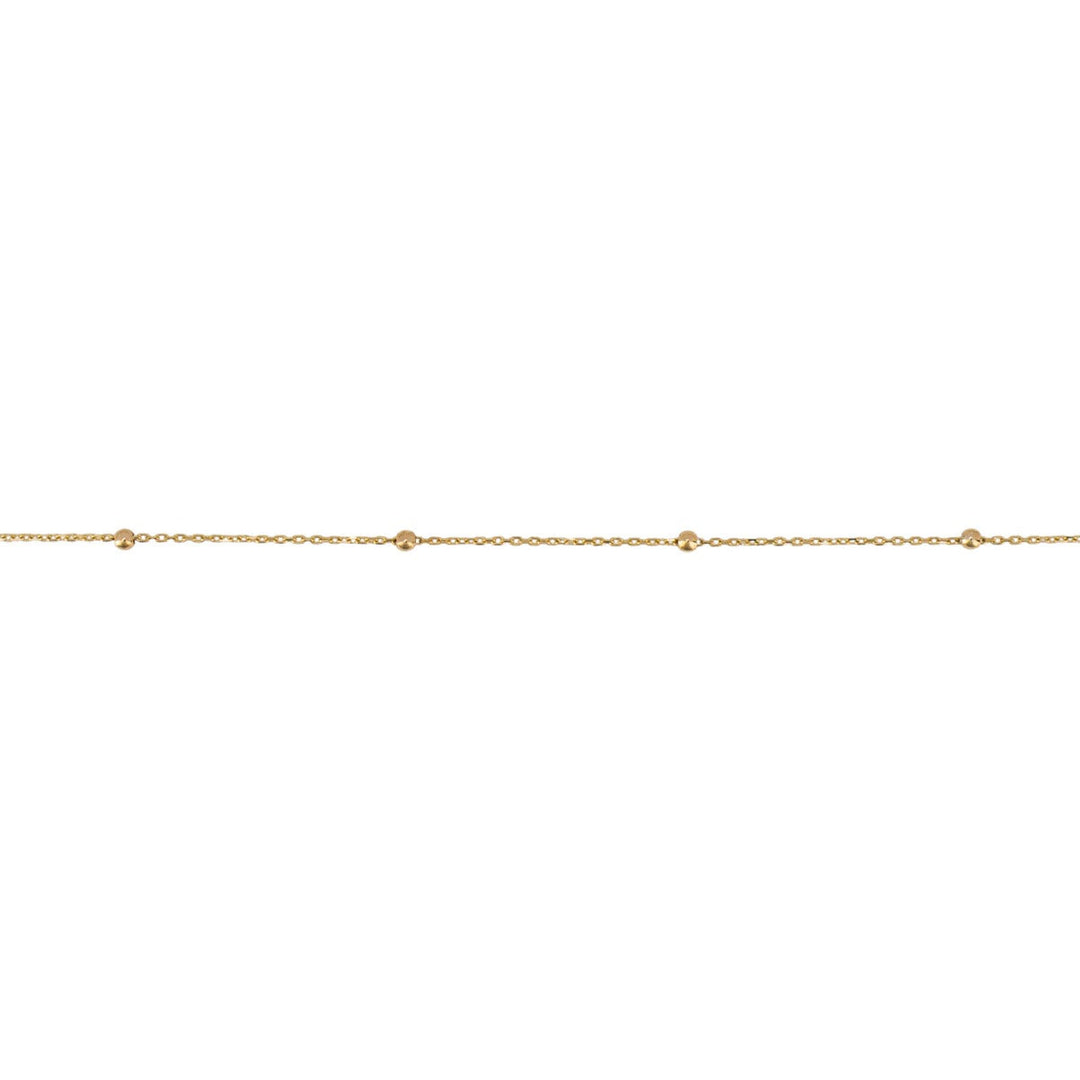 Elements Gold Fine Ball Station Bracelet
