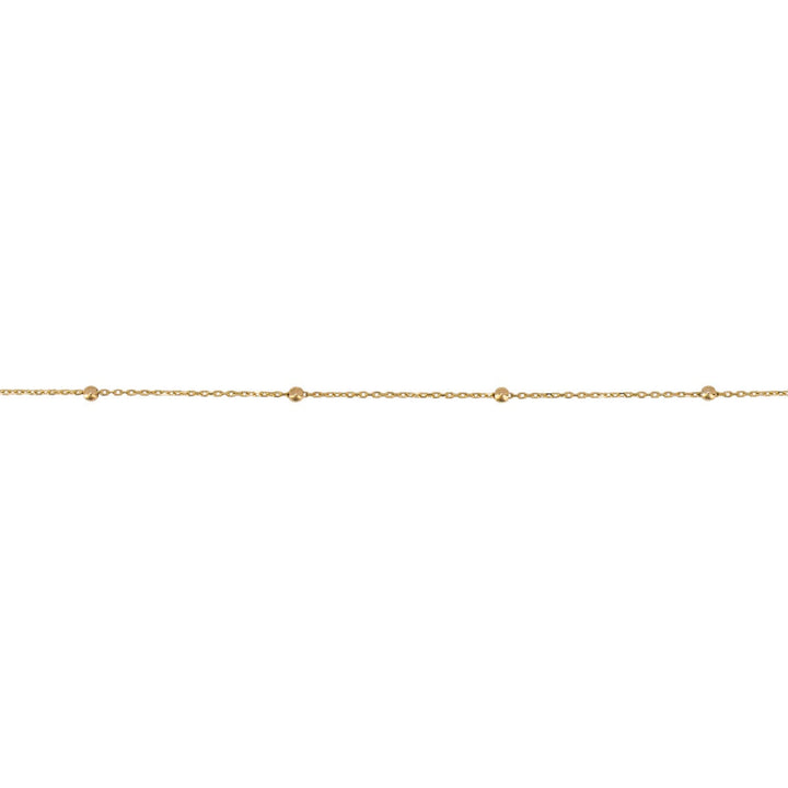 Elements Gold Fine Ball Station Bracelet