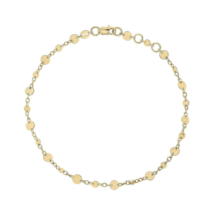 Elements Gold Discs and Chain Bracelet