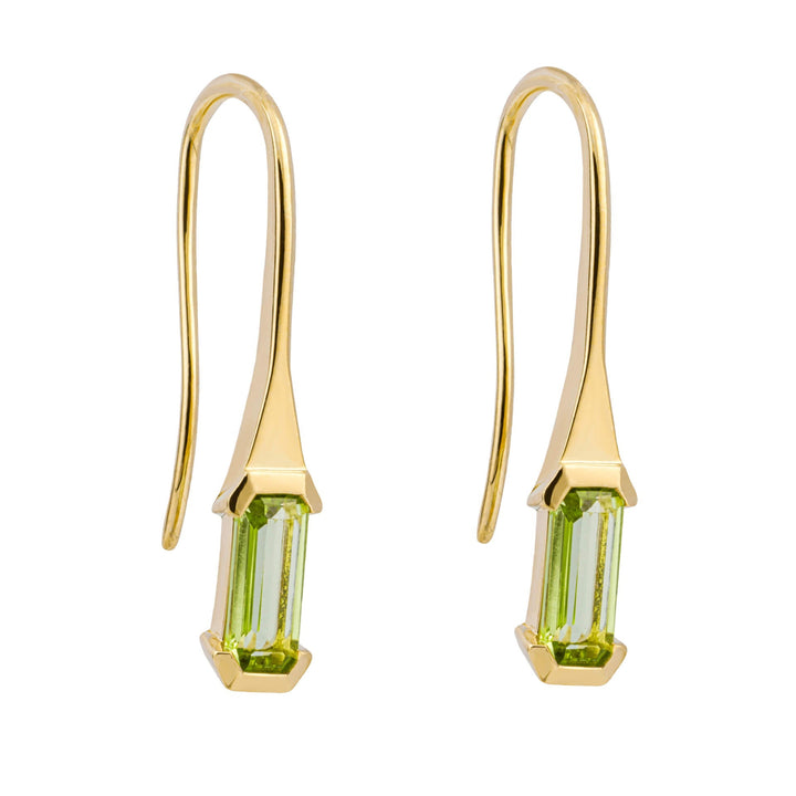 Elements Gold Elongated Semi-Precious Hook Earrings