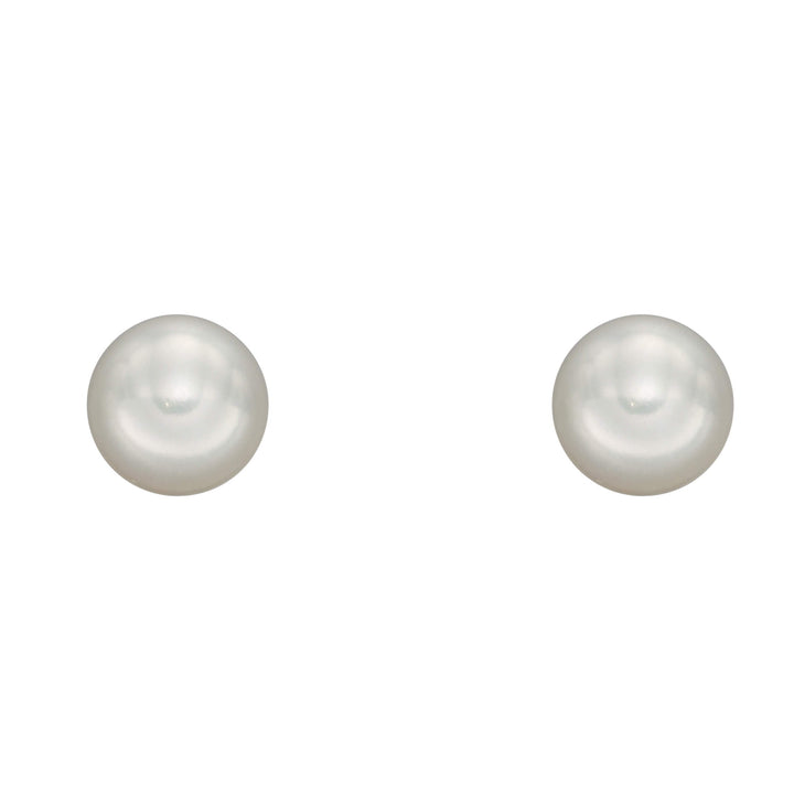 Elements Gold Pearl Stud Earrings