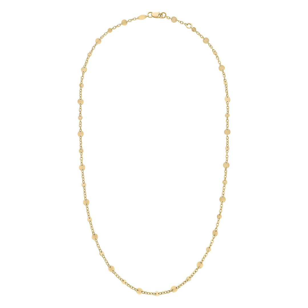Elements Gold Discs and Chain Necklace
