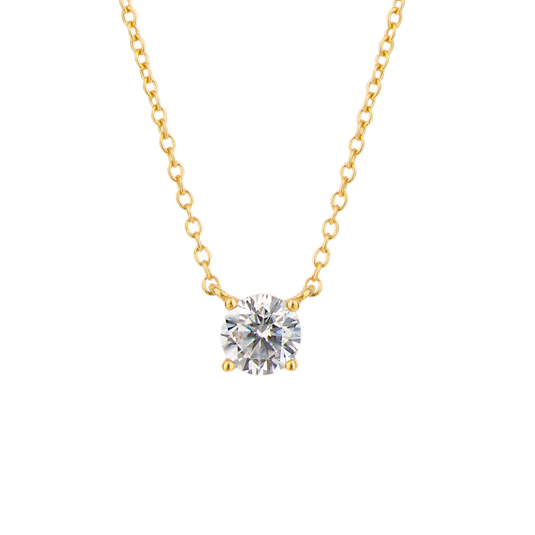 Diamonfire Four Claw Solitaire Necklace