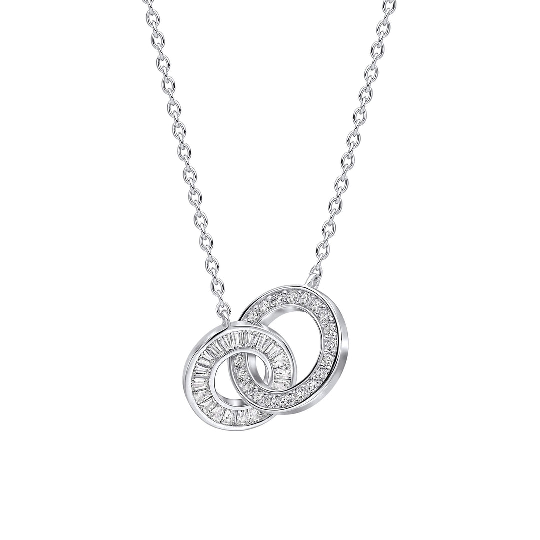 Diamonfire Linked Circles Necklace