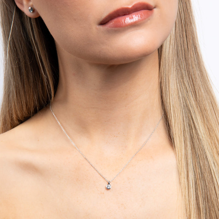 Diamonfire Bezel Set Carat Pendant