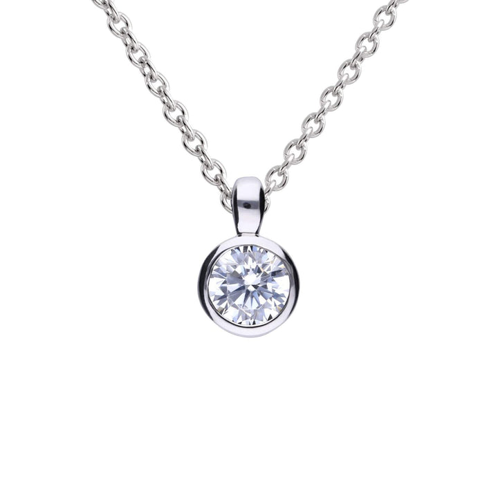 Diamonfire Bezel Set Carat Pendant