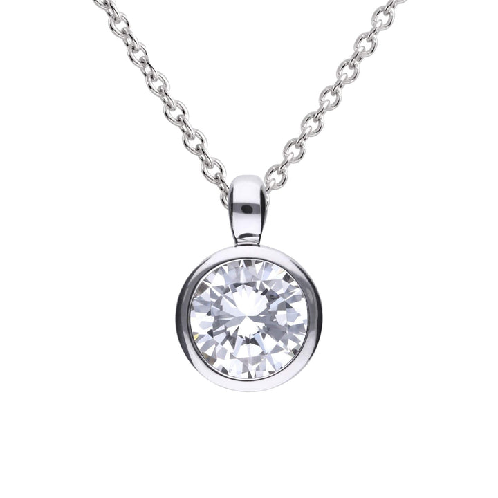 Diamonfire Bezel Set Carat Pendant